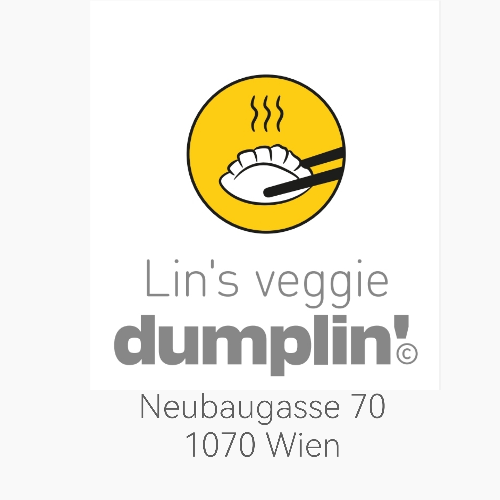 Lin's Veggie DUMPLIN' Logo