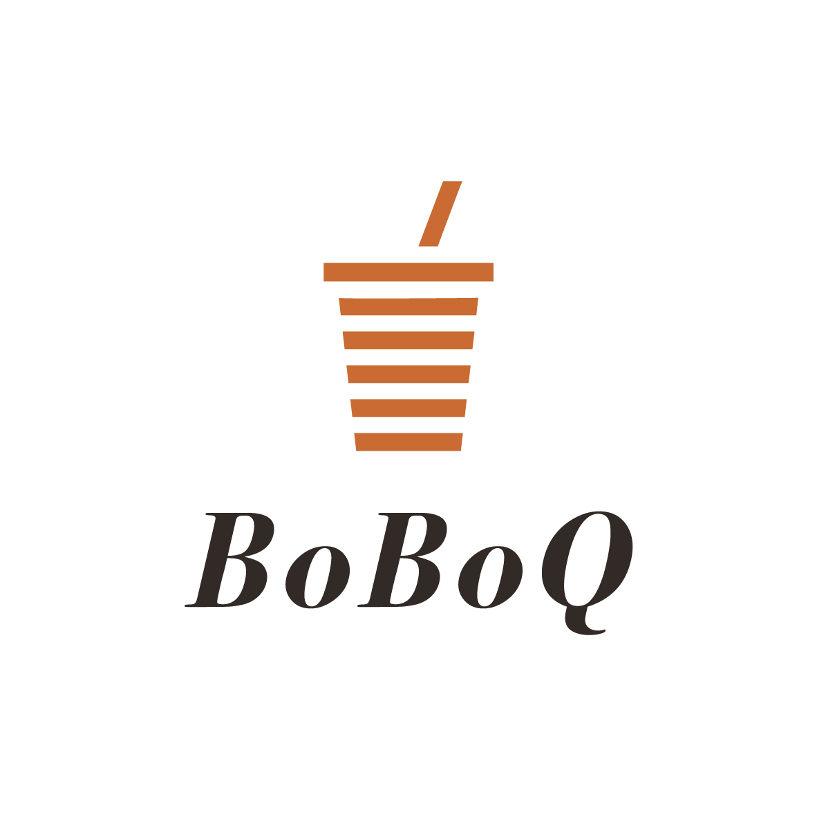 BoBoQ - Café & Bubble Tea Logo